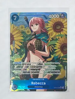 One Piece CCG - Royal Blood - Rebecca - Alt Art Parallel OP10-058 - Image 1