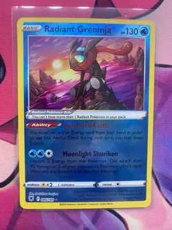 Radiant Greninja 046/189 Radiant Rare Astral Radiance Pokemon NM Card - Image 1