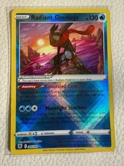 Radiant Greninja 046/189 Radiant Rare Astral Radiance Pokemon NM - Image 1
