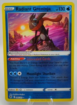 Radiant Greninja 046/189 Astral Radiance Radiant Rare Pokemon TCG NM - Image 1