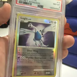 Pokemon Lugia 14/132 D&P Secret Wonders Reverse Holo Rare - PSA 8 NM - MT 🔥 - Image 3