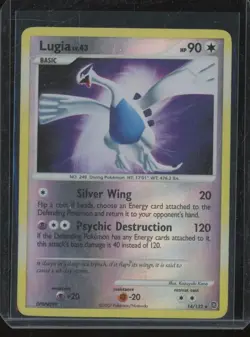 2007 Pokemon Secret Wonders LUGIA #14/132 Reverse Holo Rare BW9 - Image 1
