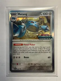 Metang - 090 (Prerelease) [Staff] 090 Sv: Scarlet & Violet Promo Cards Holo - Image 1