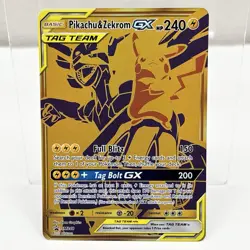 Pokemon TCG Pikachu & Zekrom GX SM248 Sun & Moon Black Star Promo Card - Image 1