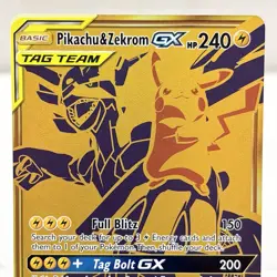Pokemon TCG Pikachu & Zekrom GX SM248 Sun & Moon Black Star Promo Card - Image 2