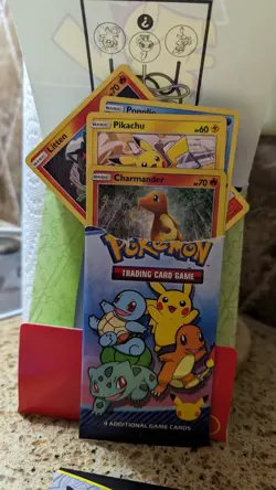 Pokemon Cards 2021 McDonalds Happy Meal 25th Anniversary UNOPENED 4 Card Packs. - Image 1