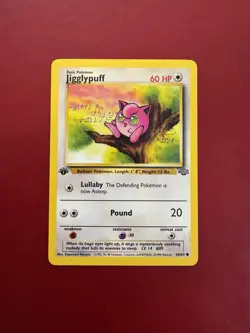 Jigglypuff 54/64 1st Edition Common Jungle Pokemon Card LP - Image 1
