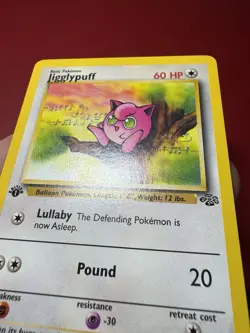 Jigglypuff 54/64 1st Edition Common Jungle Pokemon Card LP - Image 5