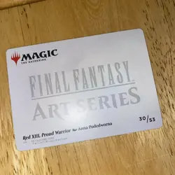 RED XIII 30/53 MTG FINAL FANTASY FIN ART SERIES SET MAGIC THE GATHERING CARD - Image 2