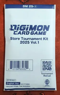 Digimon Card Game Store Tournament Kit 2025 Vol 1 English Sealed Free Shipping - Image 1