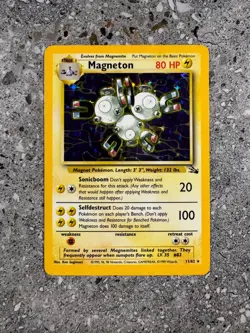 Pokemon TCG Cards Magneton 11/62 Fossil Holo Rare EXC - Image 1