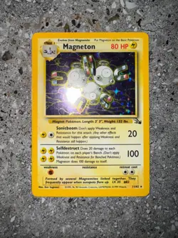 Pokemon TCG Cards Magneton 11/62 Fossil Holo Rare EXC - Image 3