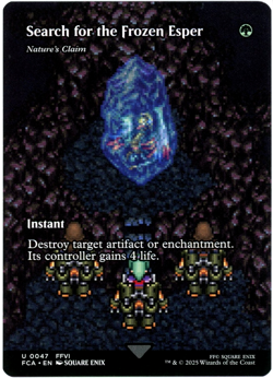 Search for the Frozen Esper - Nature's Claim (Showcase) 0047 - Final Fantasy MTG - Image 1