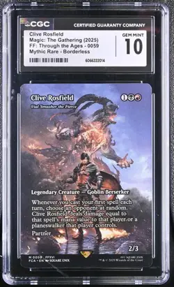 2025 MTG FINAL FANTASY: THROUGH THE AGES NON FOIL #0059 Clive Rosfield CGC 10 - Image 1