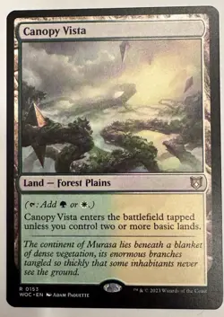 CANOPY VISTA mtg Commander Wilds of Eldraine Rare WOE WOC - Image 1