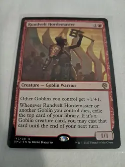 Rundvelt Hordemaster | DMU 142 | NM | MTG Dominaria United (Goblin Lord) - Image 1