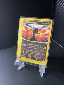 Pokemon Houndoom 15/147 Aquapolis Regular Rare Card 2002 English TCG - Image 1