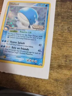 Pokemon TCG Wailord 14/92 Legend Maker Reverse Holo Card LP - Image 2
