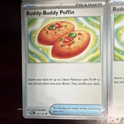 4x Buddy-Buddy Puffin 101/131 Prismatic Evolutions Pokemon Cards - Mint - Image 2