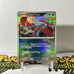 Pokemon - Roaring Moon 065/131 Master Ball Prismatic Evolutions Rare Holo - NM - Image 1