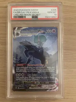 Shadow Rider Calyrex VMAX 205/198 PSA 10 Gem Mint, Chilling Reign, Pokemon - Image 1