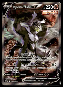 Pokemon Battle Styles #151/163 Single Strike Urshifu V (Alternate Art) Holo NM - Image 1