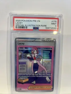 LACEY SPECIAL ILLUSTRATION Pokemon PRISMATIC EVOLUTIONS ENGLISH 175/131 PSA 9! - Image 1