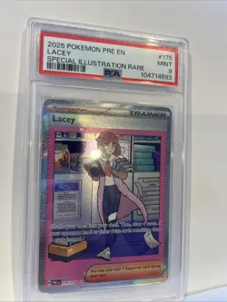 LACEY SPECIAL ILLUSTRATION Pokemon PRISMATIC EVOLUTIONS ENGLISH 175/131 PSA 9! - Image 3