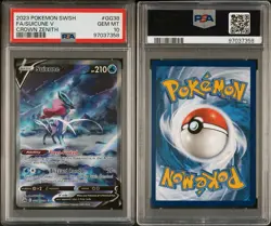 2023 Pokemon Sword And Shield Crown Zenith Fa Suicune V #GG38 PSA 10 - Image 2