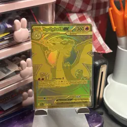 Pokemon Mega Charizard X EX Full Art Holo 130/094 Mega Hyper Rare 360 HP EX Me02 - Image 1