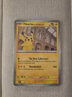 Pokemon Pikachu at the Natural History Museum Sealed Jumbo Promo - Image 1