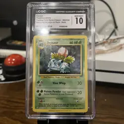 Pokemon Ivysaur TCG Classic 002/034 Venusaur & Lugia Ex Deck Holo CGC GM 10 - Image 1