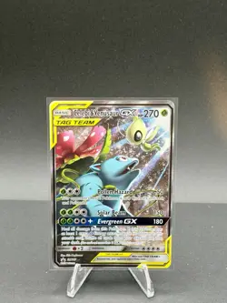 Pokemon TCG Celebi & Venusaur GX SM167 Sun & Moon Promo Tag Team NM - Image 1