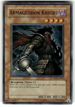 Armageddon Knight PTDN-EN021 Phantom Darkness NM Unlimited Super Rare - Image 1
