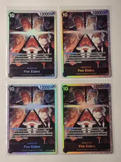 Five Elders OP13-082 SR x4 Playset | One Piece TCG ENGLISH | NM - Image 1
