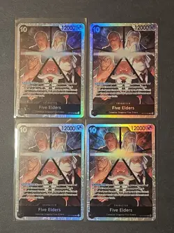 One Piece TCG Five Elders OP13-082 SR Playset of 4 OP-13 English NM - Image 1