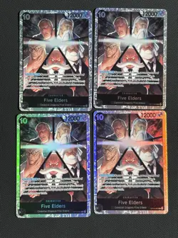 One Piece TCG Five Elders OP13-082 SR Playset of 4 OP-13 English NM - Image 1