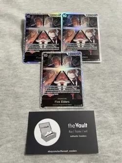 OP13-082 Five Elders SR Carrying on his Will One Piece TCG English NM x3 - Image 1