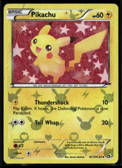 2013 Pokemon Legendary Treasures Radiant Collection RC7 Pikachu LP - Image 1