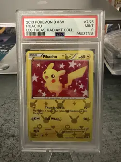 Pikachu RC7/RC25 Legendary Treasures: Radiant Collection Holo - PSA 9 - Image 1