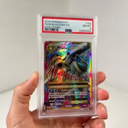 2016 POKEMON XY EVOLUTIONS FA M BLASTOISE EX #102 EVOLUTIONS PSA 8 NM-MT - Image 1