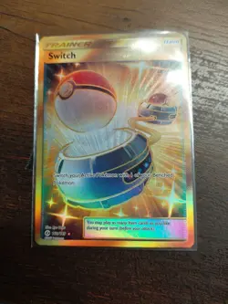 Pokemon Switch 160/149 Sun & Moon Secret Rare Holo Card - Image 1