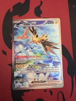 Zapdos ex 202/165 - Scarlet & Violet 151 Special Illustration Rare Pokemon LP/NM - Image 1