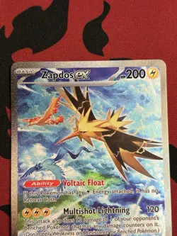 Zapdos ex 202/165 - Scarlet & Violet 151 Special Illustration Rare Pokemon LP/NM - Image 2