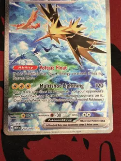 Zapdos ex 202/165 - Scarlet & Violet 151 Special Illustration Rare Pokemon LP/NM - Image 3