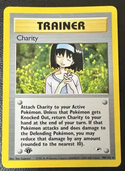 Pokemon Card - Charity Gym Heroes 99/132 Rare Non Holo LP - Image 1