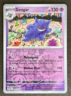 Gengar 094/165 Reverse Holo Scarlet & Violet 151 Pokemon Card NM+ - Image 1
