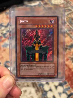 Jinzo PSV-000 Pharaoh's Servant Unlimited Vintage Yu-Gi-Oh Card LP - Image 1