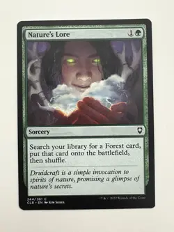 Nature’s Lore MTG Magic the Gathering Card NM Near Mint CLB - Image 1
