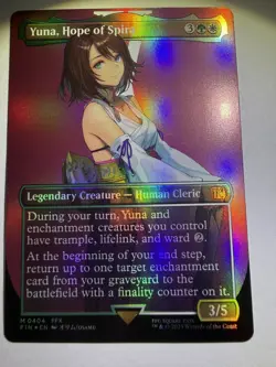 Yuna, Hope of Spira (Borderless) Final Fantasy Foil - Image 1